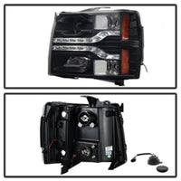 Thumbnail for Spyder Chevy Silverado 1500 07-13 V2 Projector Headlights - LED DRL - Black PRO-YD-CS07V2-DRL-BK