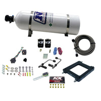 Thumbnail for Nitrous Express Dominator Gemini Pro-Power Alcohol Nitrous Kit (100-500HP) w/15lb Bottle