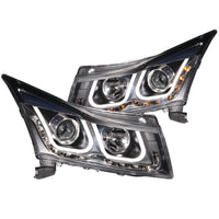 Thumbnail for ANZO 2011-2015 Chevrolet Cruze Projector Headlights w/ U-Bar Black