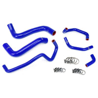 Thumbnail for HPS Blue Reinforced Silicone Radiator Hose + Heater Hose Kit Coolant for Lexus 03-09 GX470 4.7L V8 Left Hand Drive