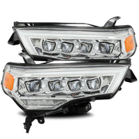 Thumbnail for AlphaRex 14-20 Toyota 4Runner NOVA LED Projector Headlights Plank Style Chrome w/Activation Light