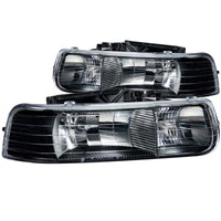 Thumbnail for ANZO 1999-2002 Chevrolet Silverado 1500 Crystal Headlights Black