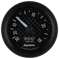 Thumbnail for Autometer GT Series 52mm Mechanical 30 In Hg/30 psi Vacuum/Boost Gauge