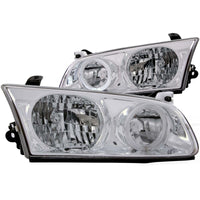 Thumbnail for ANZO 2000-2001 Toyota Camry Crystal Headlights w/ Halo Chrome