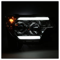Thumbnail for Spyder Toyota Tacoma 12-16 Projector Headlights Light Bar DRL Smoke PRO-YD-TT12-LBDRL-SM