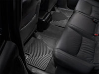 Thumbnail for WeatherTech 05-13 Toyota Tacoma Crew Cab Rear Rubber Mats - Black