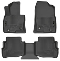 Thumbnail for Husky Liners 2017 Mazda CX-9 WeatherBeater Floor Liner (Front and Second Rows) - Black