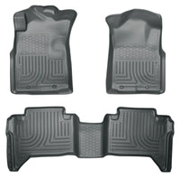 Thumbnail for Husky Liners 05-13 Toyota Tacoma WeatherBeater Combo Grey Floor Liners
