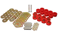 Thumbnail for Energy Suspension Body Mount Set W/Hardware - Red