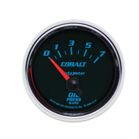 Thumbnail for Autometer Cobalt 52mm 0-7 BAR Short Sweep Electric Oil Pressure Gauge