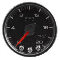 Thumbnail for Autometer Spek-Pro Gauge Pyro. (Egt) 2 1/16in 2000f Stepper Motor W/Peak & Warn Blk/Blk