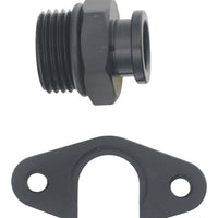 Thumbnail for DeatschWerks 8AN ORB to Polaris RZR Turbo OE Regulator Adapter - Anodized Matte Black