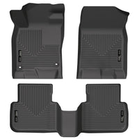 Thumbnail for Husky Liners 2022 Honda Civic WeatherBeater Front & 2nd Seat Floor Liners (Black)
