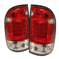 Thumbnail for Spyder Toyota Tacoma 95-00 LED Tail Lights Red Clear ALT-YD-TT95-LED-RC