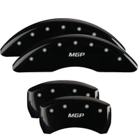 Thumbnail for MGP 4 Caliper Covers Engraved Front 2015/Mustang Engraved Rear 2015/Bar & Pony ylw finish black ch