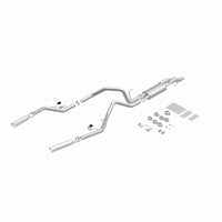 Thumbnail for MagnaFlow 11 Ford F-150 3.7L/5.0L/6.2L SS Catback Exhaust Dual Split Rear Exit w/ 3.5in SS Tips