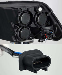 Thumbnail for AlphaRex 09-18 Dodge Ram 1500HD PRO-Series Projector Headlights Plank Style Black w/Seq Signal/DRL