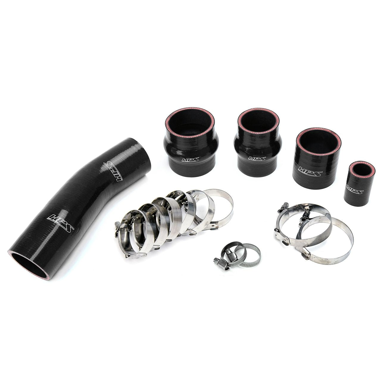 HPS Black High Temp Reinforced Silicone Intercooler Hose Boots Kit for Toyota 1991-1995 MR2 2.0L Turbo