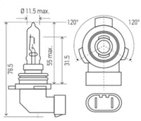 Thumbnail for Hella Bulb 9012LL/HIR2 12V 55W PX22d