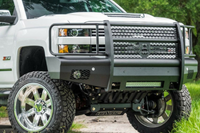 Thumbnail for Road Armor 15-19 Chevy 2500 Vaquero Front Bumper Full Guard - Tex Blk