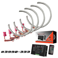 Thumbnail for Oracle Dodge Challenger 15-21 LED Waterproof Halo Kit - ColorSHIFT w/ 2.0 Controller SEE WARRANTY