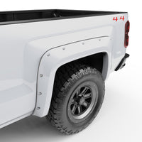 Thumbnail for EGR 14+ Chev Silverado 6-8ft Bed Bolt-On Look Color Match Fender Flares - Set - Summit White