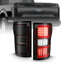 Thumbnail for ANZO 2018-2019 Ford F-150 LED Taillight Smoke (Red Light Bar) (w/ Sequential)