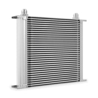 Thumbnail for Mishimoto Universal 34 Row Oil Cooler - Silver