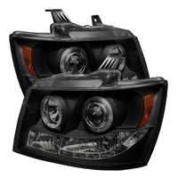 Thumbnail for Spyder Chevy Suburban 1500 07-14 Projector Headlights LED Halo LED Blk Smke PRO-YD-CSUB07-HL-BSM