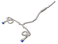 Thumbnail for aFe POWER Takeda 22-23 Honda Civic Si I4-1.5L (t) 2.5in to 3in 304 SS CB Exhaust - Blue Flame Tips