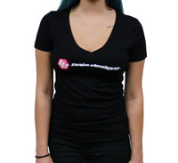 Thumbnail for Baja Designs Black Ladies V Neck T Shirt - Medium