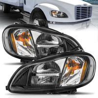 Thumbnail for ANZO 2002-2014 Freightliner M2 LED Crystal Headlights Black Housing w/ Clear Lens (Pair)
