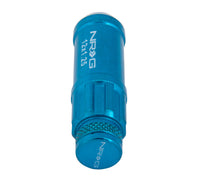 Thumbnail for NRG 700 Series M12 X 1.25 Steel Lug Nut w/Dust Cap Cover Set 21 Pc w/Locks & Lock Socket - Blue
