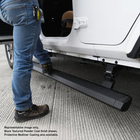 Thumbnail for RealTruck 07-17 Jeep Wrangler 4dr VoltStep Electric Running Board Kit (Cut Req.) - Bedliner Coating
