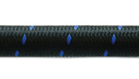 Thumbnail for Vibrant -12 AN Two-Tone Black/Blue Nylon Braided Flex Hose (20 foot roll)