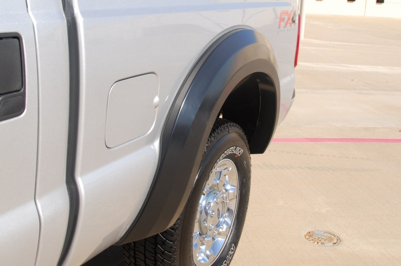 Lund 11-16 Ford F-250 Ex-Extrawide Style Smooth Elite Series Fender Flares - Black (2 Pc.)