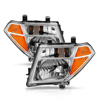 Thumbnail for ANZO 2005-2008 Nissan Pathfinder Crystal Headlight Chrome Amber (OE Replacement)