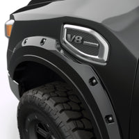 Thumbnail for EGR 16+ Nissan Titan XD Bolt-On Look Color Match Fender Flares - Set - Black Metallic