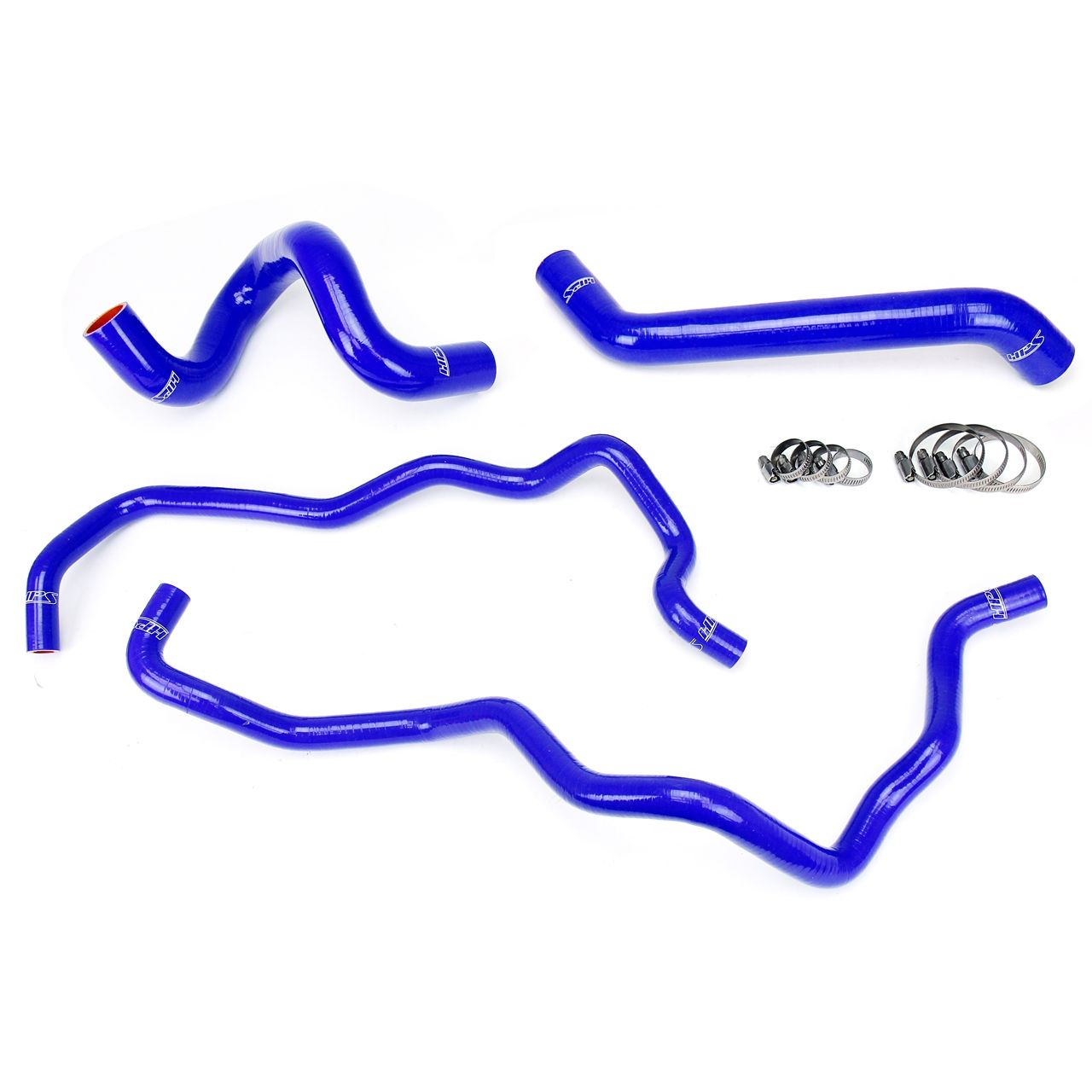HPS Blue Reinforced Silicone Radiator + Heater Hose Kit for Jeep 07-11 Wrangler JK 3.8L V6 Left Hand Drive