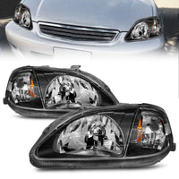 Thumbnail for ANZO 1999-2000 Honda Civic Crystal Headlights Black