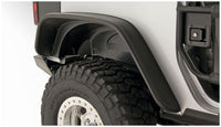 Thumbnail for Bushwacker 07-18 Jeep Wrangler Flat Style Flares 2pc Fits 2-Door Sport Utility Only - Black