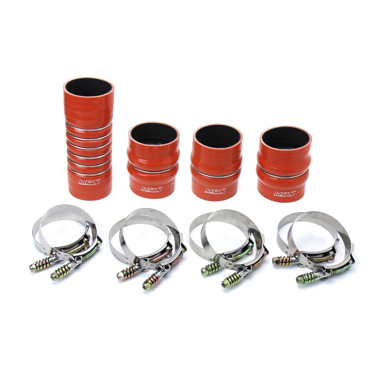 HPS High Temp Aramid Reinforced Silicone Intercooler Hose Boots Kit for Dodge 2003-2007 Ram Pickup 5.9L Cummins Diesel