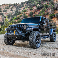 Thumbnail for Westin 18-19 Jeep Wrangler JL Stubby Front Bumper - Textured Black