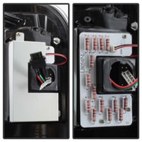 Thumbnail for Spyder 08-16 Ford Super Duty F-250 V3 Light Bar LED Tail Lights - Black (ALT-YD-FS07V3-LBLED-BK)