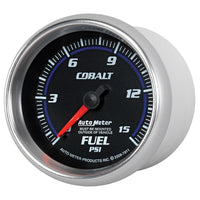 Thumbnail for Autometer Cobalt 2-5/8in  Mechanical Fuel Pressure Gauge 0-15 PSI