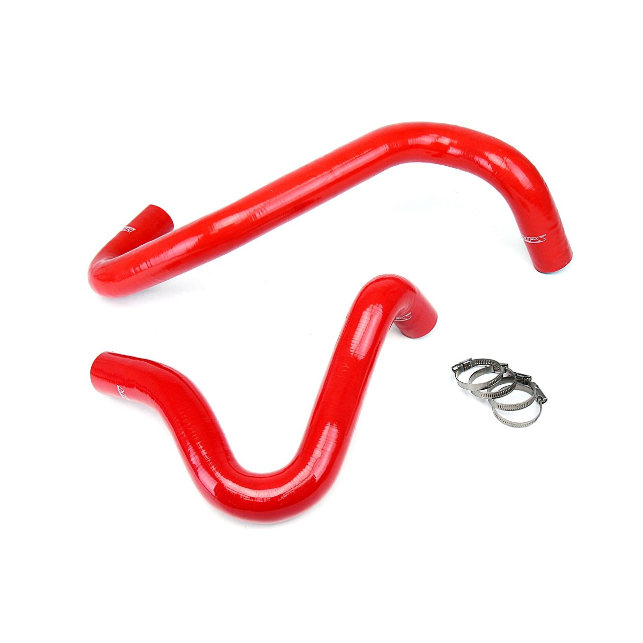 HPS Red Reinforced Silicone Radiator Hose Kit Coolant for Ford 01-03 F250 Superduty w/ 7.3L Diesel Single or Dual Alternator