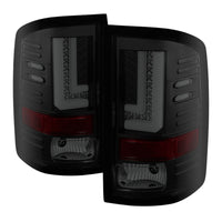 Thumbnail for Spyder GMC Sierra 14-16 LED Tail Lights Black Smoke ALT-YD-GS14-LBLED-BSM