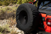 Thumbnail for Rampage 2018-2019 Jeep Wrangler(JL) Sport 2-Door Tire Cover w/Camera Slot 37in - Black