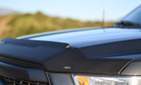Thumbnail for AVS 17-18 Nissan Titan Aeroskin II Textured Low Profile Hood Shield - Black