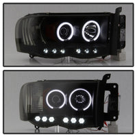 Thumbnail for Spyder Dodge Ram 1500 02-05 03-05 Projector Headlights CCFL Halo LED Blk Smke PRO-YD-DR02-CCFL-BSM